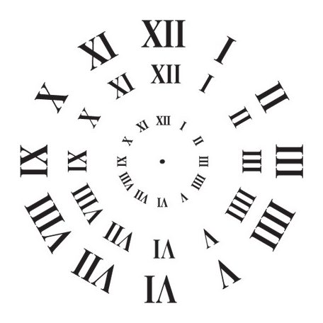 Stencil - óralaphoz , Clock Numbers / Pronty Stencil (1 db)