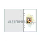 Planner Album 4x8, Turqoise 6-rings / Linen / Masterpiece Memory Planner album (1 csomag)
