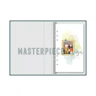   Planner Album 4x8, Turqoise 6-rings / Linen / Masterpiece Memory Planner album (1 csomag)