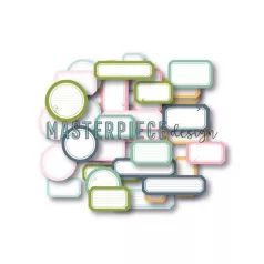   Kivágatok , 365 days label mix  / Masterpiece Die-cuts (1 csomag)