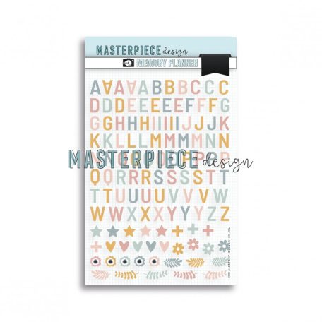 Matrica A5, Alphabet / Masterpiece Puffy stickers (1 csomag)