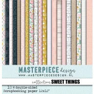   Scrapbook papírkészlet 12" (30 cm), Sweet Things  / Masterpiece Paper Collection (10 lap)