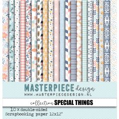   Scrapbook papírkészlet 12" (30 cm), Special Things  / Masterpiece Paper Collection (10 lap)