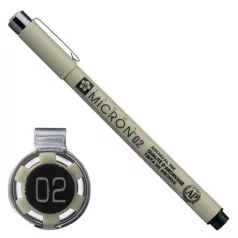   Sakura Pigma Micron Tűfilc (műszaki rajztoll) 02 (0,3 mm), Fekete (1 db)
