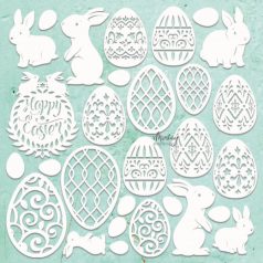   Chipboard 12" (30 cm), Decor - Easter Set / Mintay Chippies (1 db)