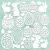 Chipboard 12" (30 cm), Decor - Easter Set / Mintay Chippies (1 db)