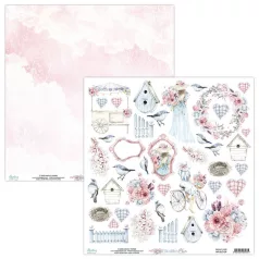   Scrapbook papír 12" (30 cm), Kivágóív Elements/ Mintay Elodie (1 lap)