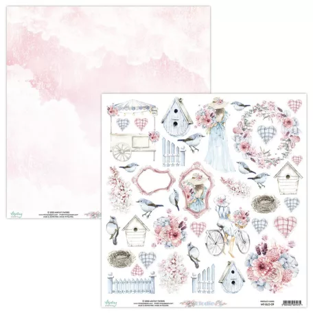 Scrapbook papír 12" (30 cm), Kivágóív Elements/ Mintay Elodie (1 lap)