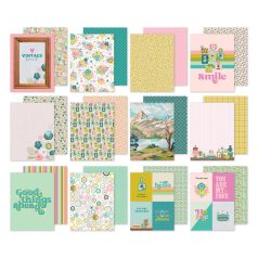   Papírkészlet 6"x8", Paper Pad / Simple Stories Flea Market (24 lap)