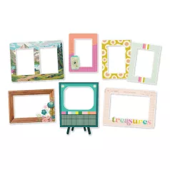   Chipboard , Chipboard Frames / Simple Stories Flea Market (1 csomag)