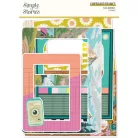 Chipboard , Chipboard Frames / Simple Stories Flea Market (1 csomag)