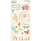 Chipboard 6"X12", Chipboard Stickers / Simple Stories Wildflower (1 ív)