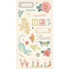 Chipboard 6"X12", Chipboard Stickers / Simple Stories Wildflower (1 ív)