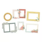 Chipboard , Chipboard Frames / Simple Stories Wildflower (1 csomag)