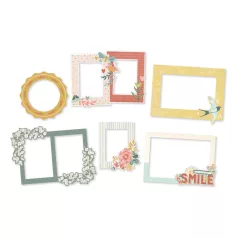   Chipboard , Chipboard Frames / Simple Stories Wildflower (1 csomag)