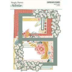   Chipboard , Chipboard Frames / Simple Stories Wildflower (1 csomag)