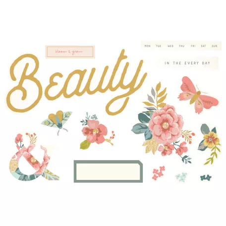 Kivágatok, Simple Pages Pieces / Simple Stories Wildflower (1 csomag)