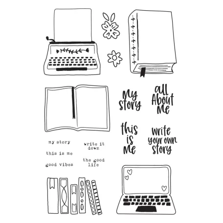 Szilikonbélyegző , Clear Stamps / Simple Stories My Story (1 csomag)