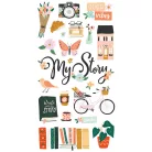Chipboard 6"X12", Chipboard Stickers / Simple Stories My Story (1 ív)
