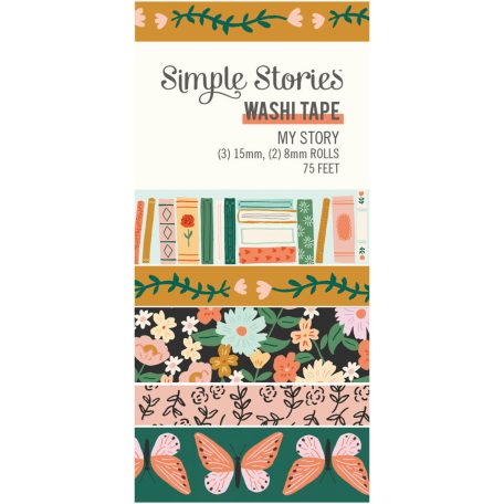 Dekorációs ragasztószalag , Washi Tape / Simple Stories My Story (5 db)