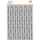 Stencil 6"x8", Floral Vines / Simple Stories My Story (1 db)