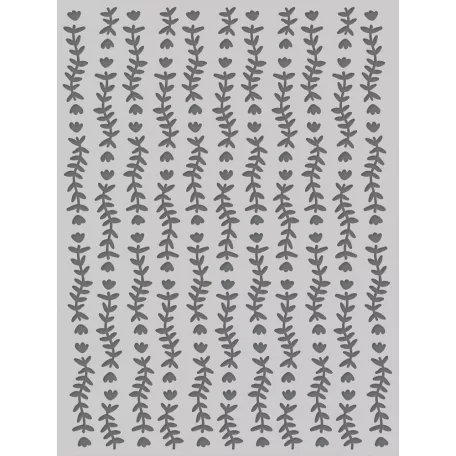 Stencil 6"x8", Floral Vines / Simple Stories My Story (1 db)