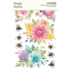   Matrica , Sticker Book / Simple Stories Simple Vintage Life in Bloom (12 ív)