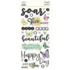 Matrica , Foam Stickers / Simple Stories Simple Vintage Life in Bloom (2 ív)