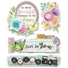 Chipboard , Layered Chipboard / Simple Stories Simple Vintage Life in Bloom (1 csomag)