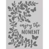   Stencil 6"x8", Enjoy the Moment / Simple Stories Simple Vintage Life in Bloom (1 db)
