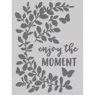 Stencil 6"x8", Enjoy the Moment / Simple Stories Simple Vintage Life in Bloom (1 db)