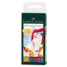 Faber-Castell PITT ecsetfilc készlet, Basic / Pitt Artist Pen Brush (6 db)