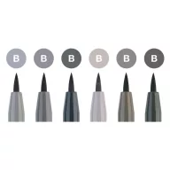   Faber-Castell PITT ecsetfilc készlet, Shades of Grey / Pitt Artist Pen Brush (6 db)
