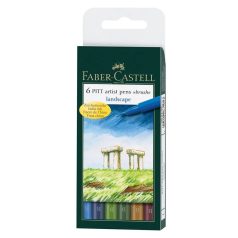   Faber-Castell PITT ecsetfilc készlet, Landscape / Pitt Artist Pen Brush (6 db)