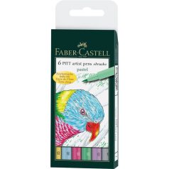   Faber-Castell PITT ecsetfilc készlet, Pastel / Pitt Artist Pen Brush (6 db)