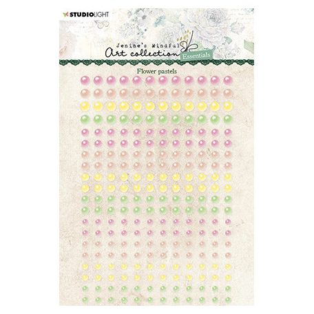 Öntapadós félgyöngy, Flower pastels Essentials nr.19 / JMA Adhesive Pearls (1 csomag)