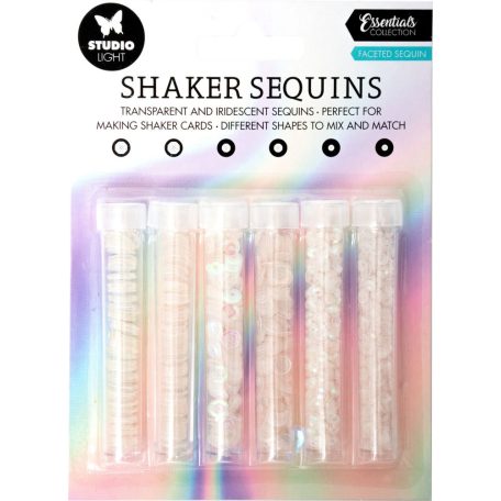 Díszítőelem rázóablakhoz, Faceted sequin Essentials nr.07 / SL Shaker elements (1 csomag)
