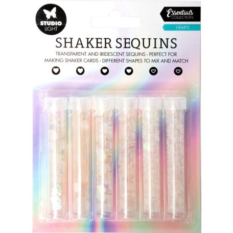 Díszítőelem rázóablakhoz, Hearts Essentials nr.08 / SL Shaker elements (1 csomag)
