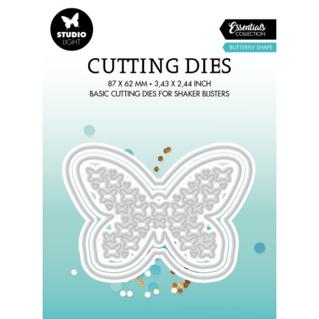 Vágósablon, Butterfly shape Essentials nr.492 / SL Dies, Cutting (1 csomag)