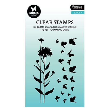 Szilikonbélyegző, Butterfly Essentials nr.384 / SL Clear stamp (1 csomag)