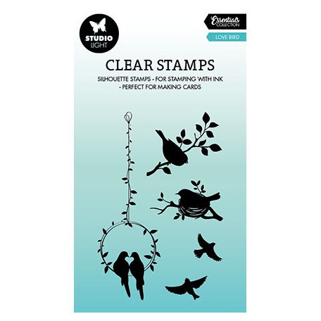 Szilikonbélyegző, Love bird Essentials nr.385 / SL Clear stamp (1 csomag)