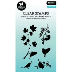   Szilikonbélyegző, Branch bird Essentials nr.386 / SL Clear stamp (1 csomag)