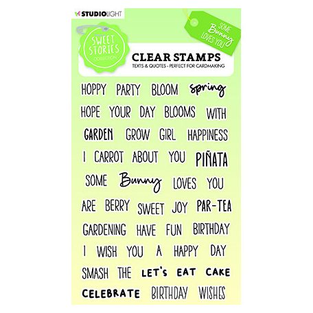 Szilikonbélyegző, Quotes small Some bunny Sweet Stories nr.419 / SL Clear stamp (1 csomag)