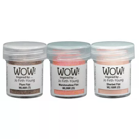 Domborítópor készlet , Sweetie Jar - Jo Firth-Young WoW! Trio sets/ WoW! Embossing Powder (3 db)