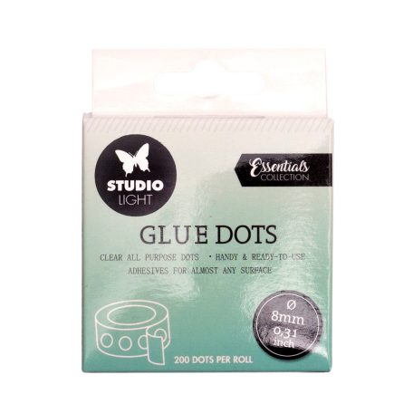 Ragasztó pötty 8 mm, (200pcs) / Studio Light Glue Dots (1 csomag)