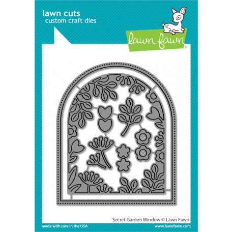 Vágósablon LF3095, secret garden window / Lawn Cuts Custom Craft Die (1 csomag)