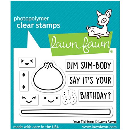 Szilikonbélyegző LF3084, year thirteen / Lawn Fawn Clear Stamps (1 csomag)