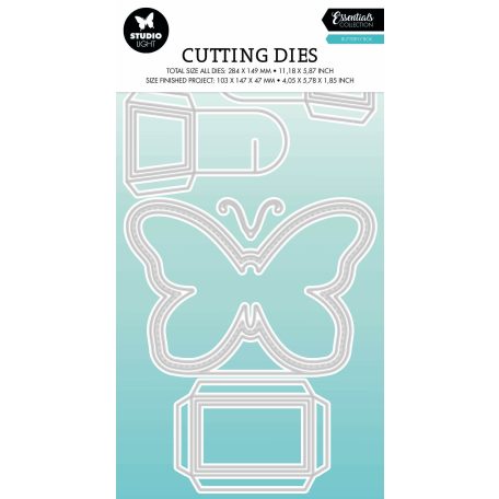 Vágósablon, Butterfly box Essentials nr.499 / SL Cutting Die (1 csomag)