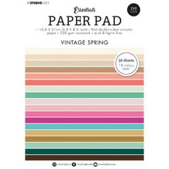   Papírkészlet A5, Vintage spring Essentials nr.92 / SL Paper Pad Unicolor Paper (36 lap)