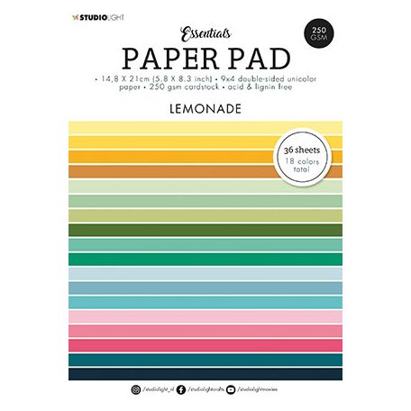Papírkészlet A5, Lemonade Essentials nr.91 / SL Paper Pad Unicolor Paper (36 lap)